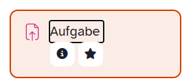 Auswahl der Aktivität Aufgabe